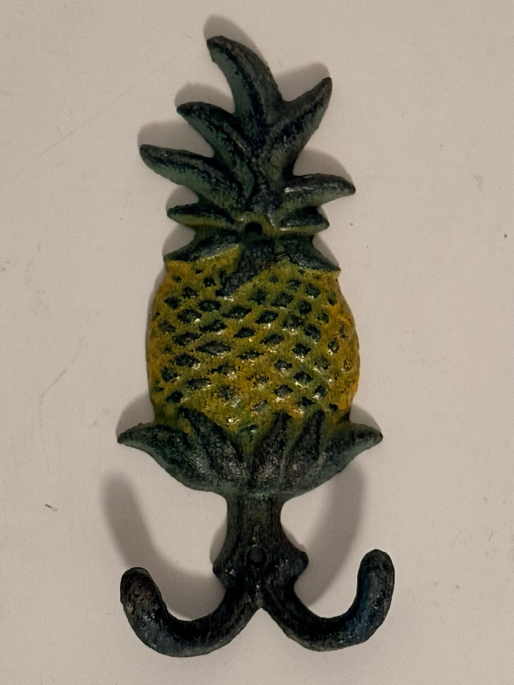 Tropical Pineapple Wall Hook - Yellow and Green